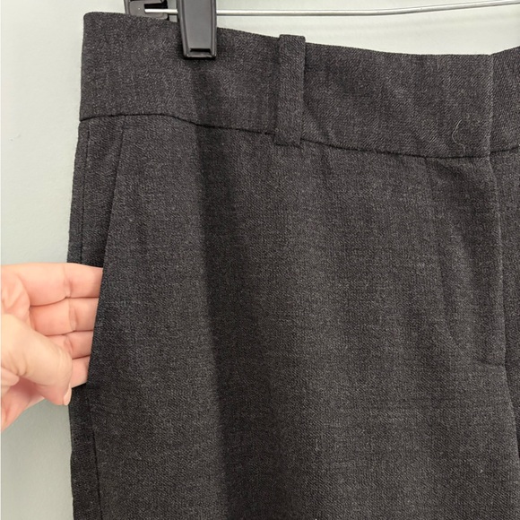 Ann Taylor Charcoal Crepe Melange Wool Signature Trousers Size 10 - Picture 5 of 12